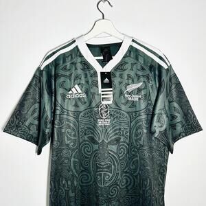 Adidas New Zealand Maori Rau Tau 100 Years Of Rugby Jersey